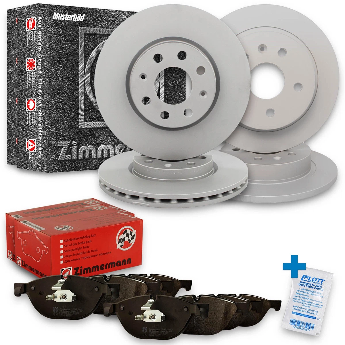 Гальмівні диски та колодки Zimmermann для AUDI A3 (8V1, 8VK) 1.6 TDI Гальмівні диски та колодки Zimmermann для AUDI A3 (8V1, 8VK) 1.6 TDI